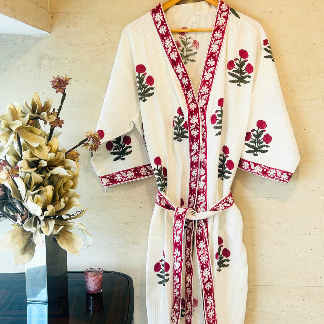 Padmini waffle Bath Robe