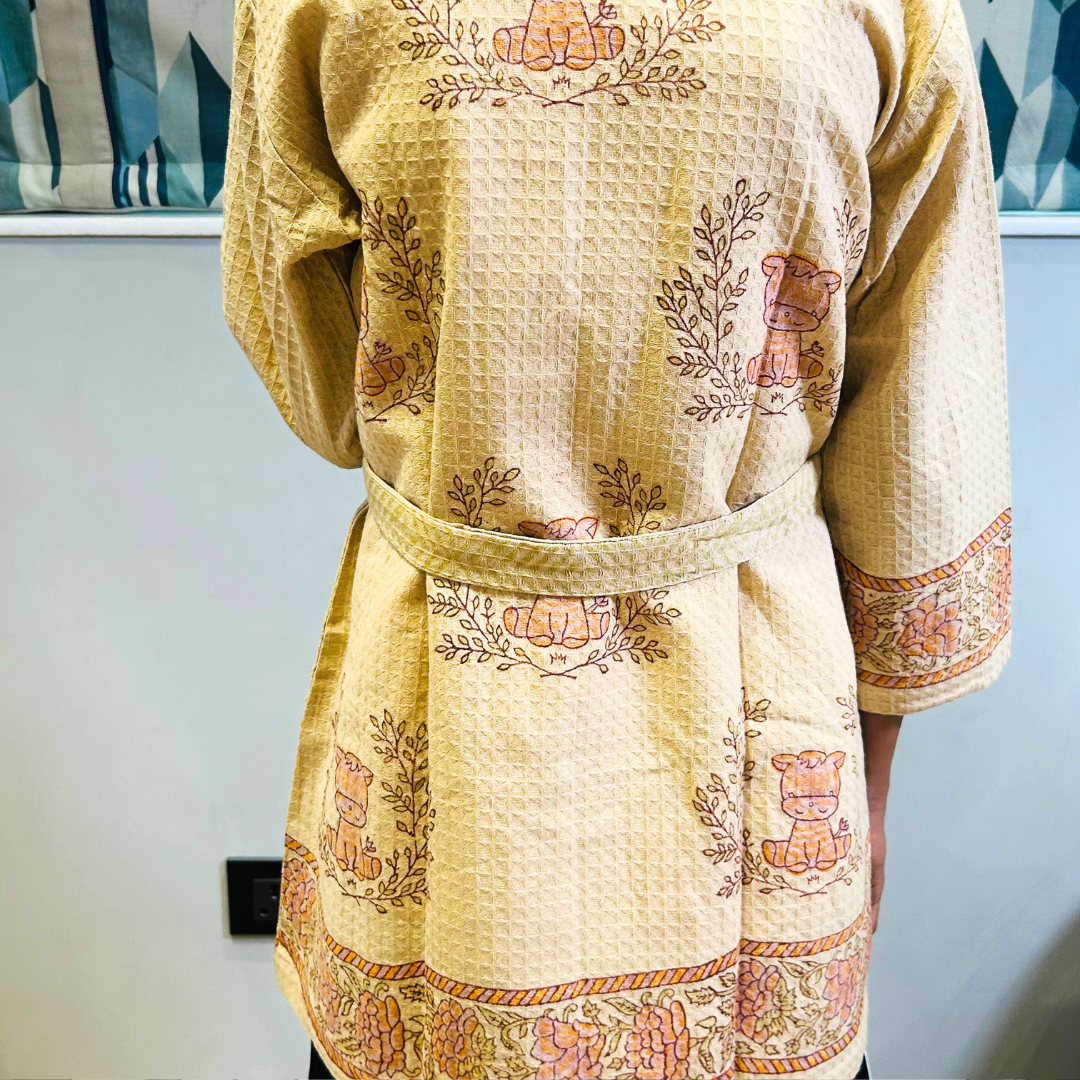 Baby Giraffe - Kids Bathrobe (Khaki )