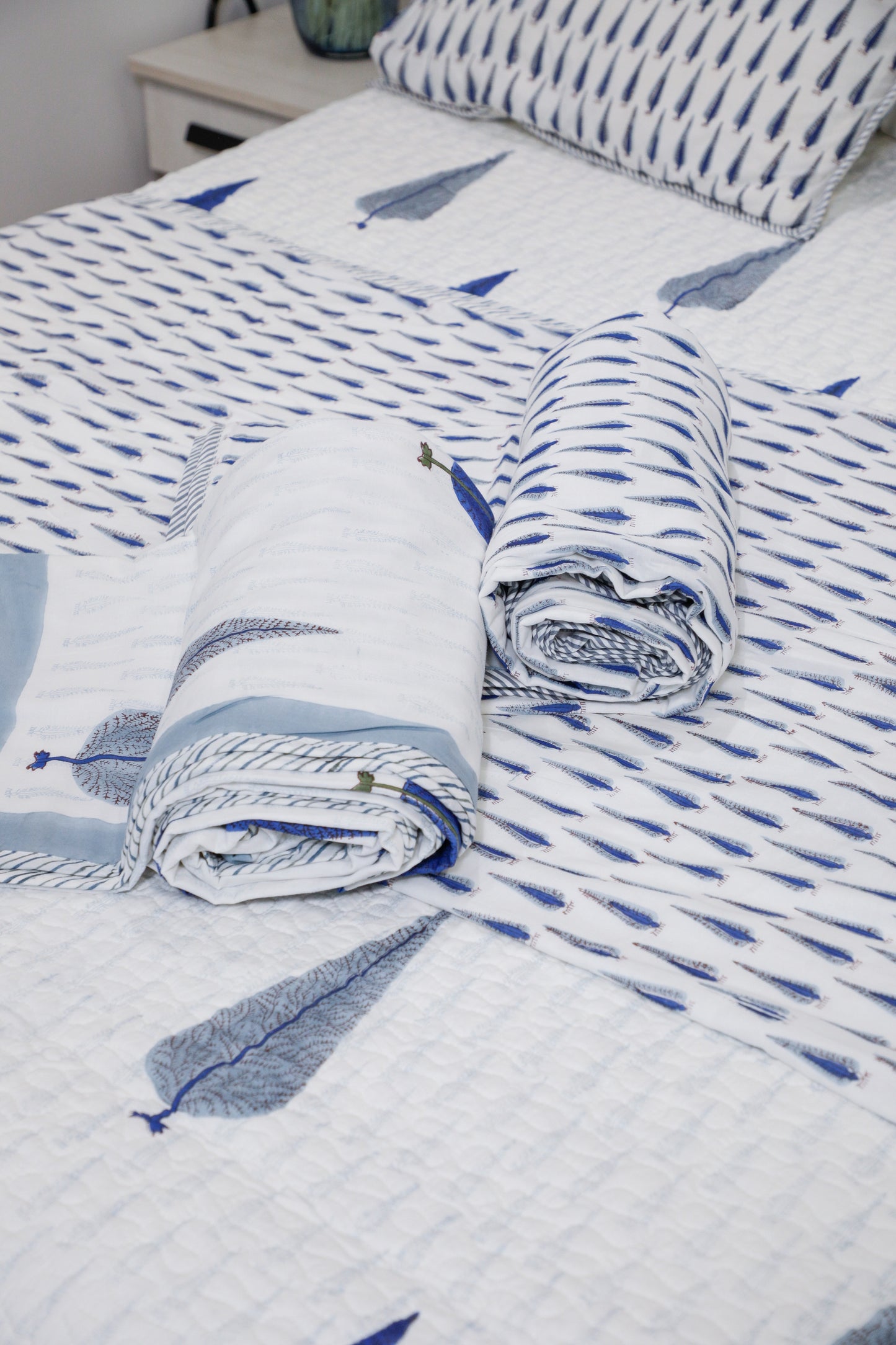 Bluewood Haven Jaipuri Dohar ( Set of 2 Single Bed)