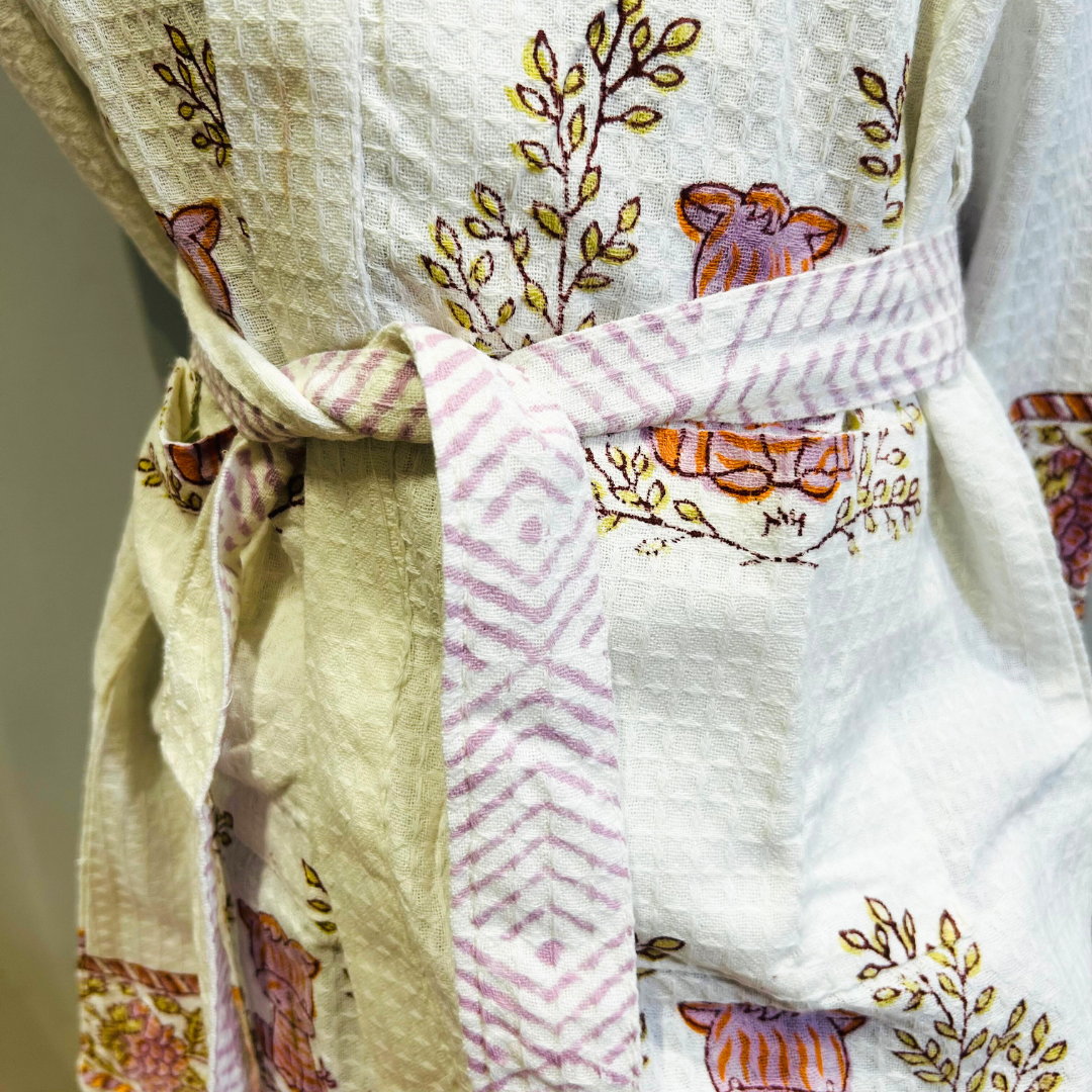 Baby Giraffe Printed Kids Bathrobe