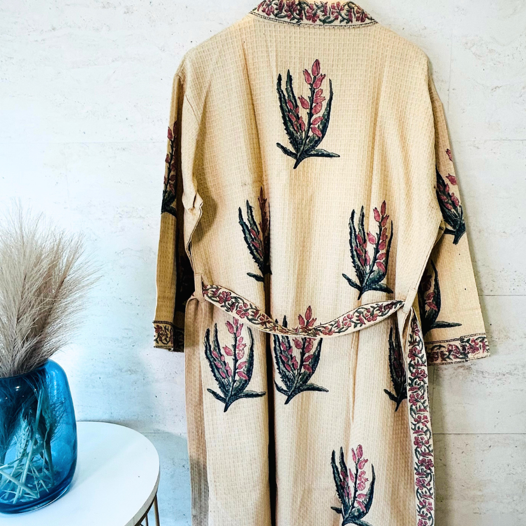 Ruhaani Waffle Bath Robe