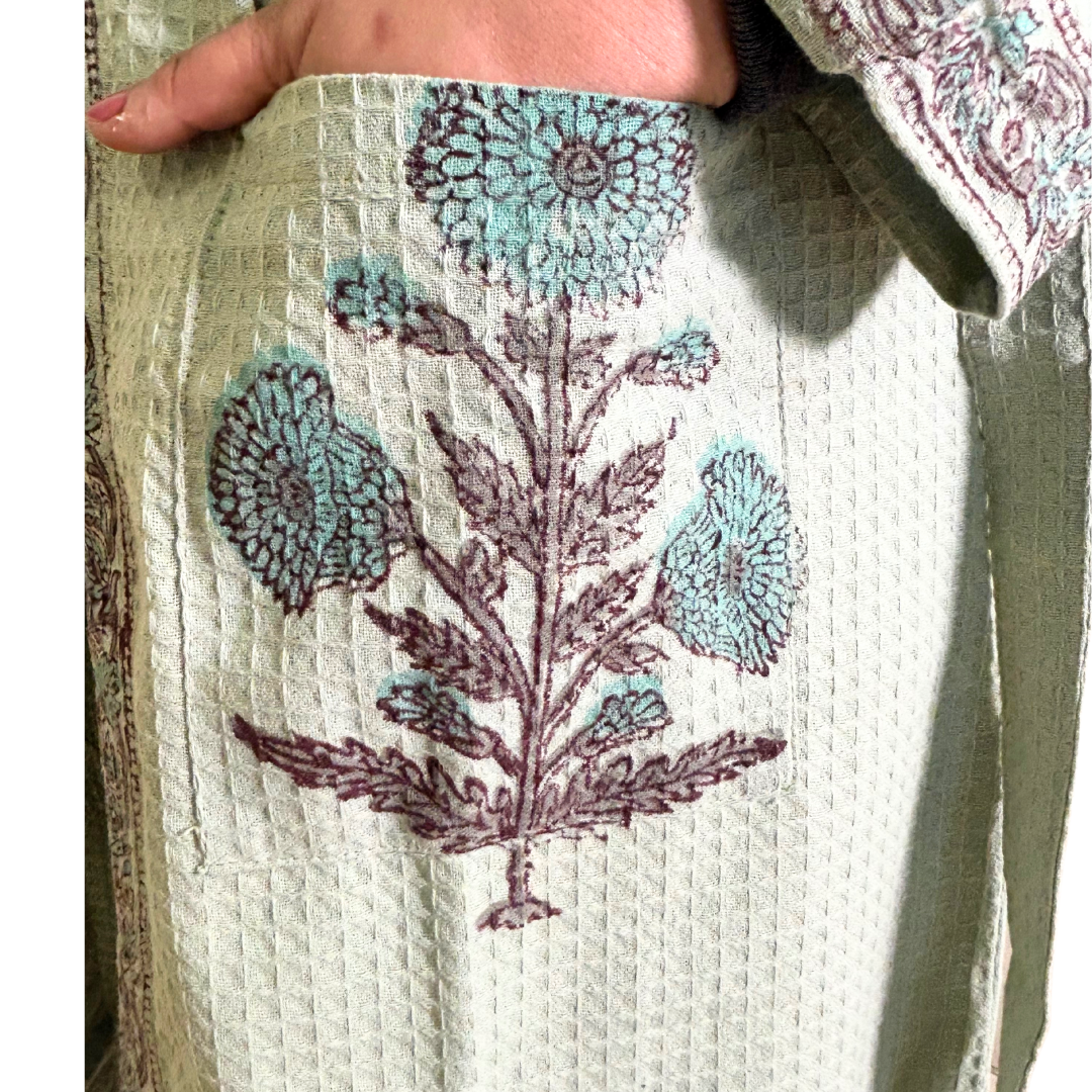 Sage Blossom bath Robe