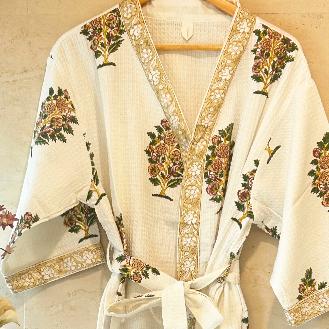 Taru waffle Bath Robe
