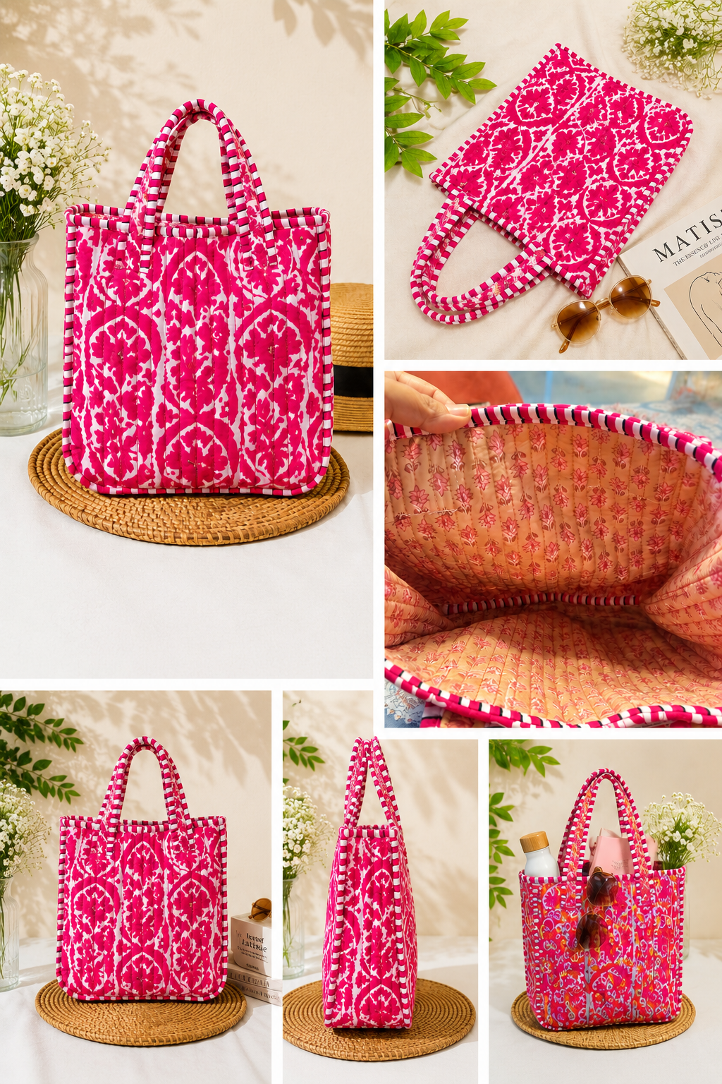 Gulnaar Quilted Tote Bag