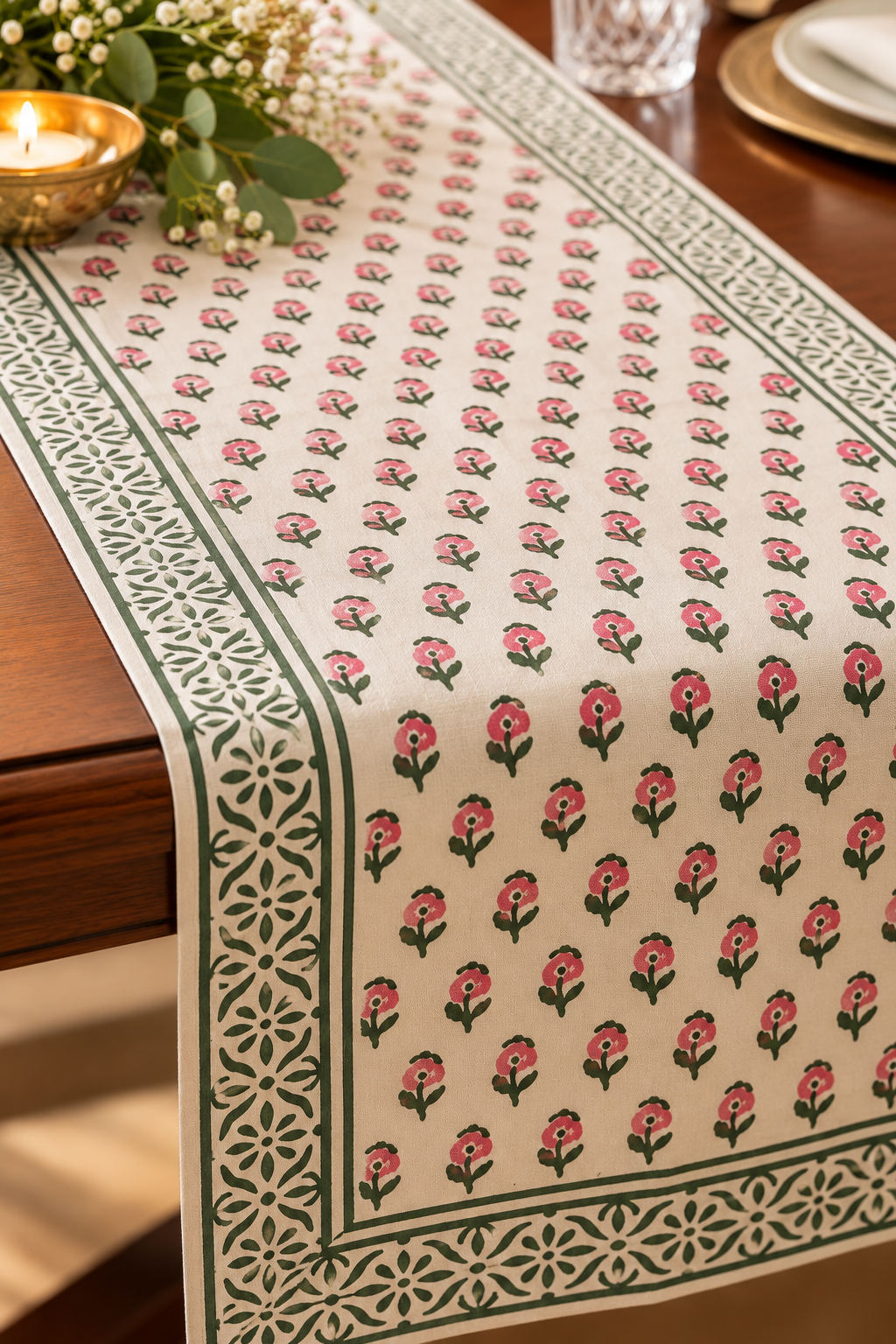 Gulab Bagh Table Runner