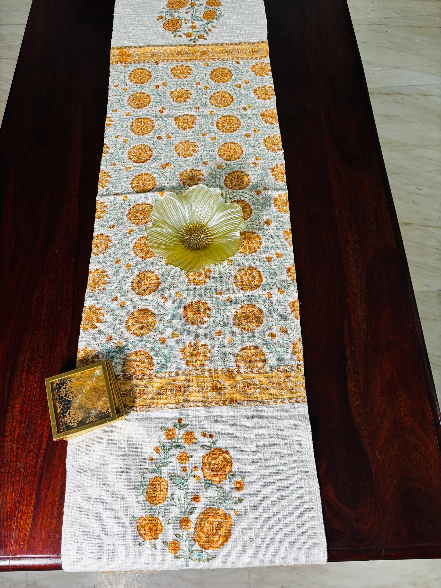 Yellow Bloom Table Runner