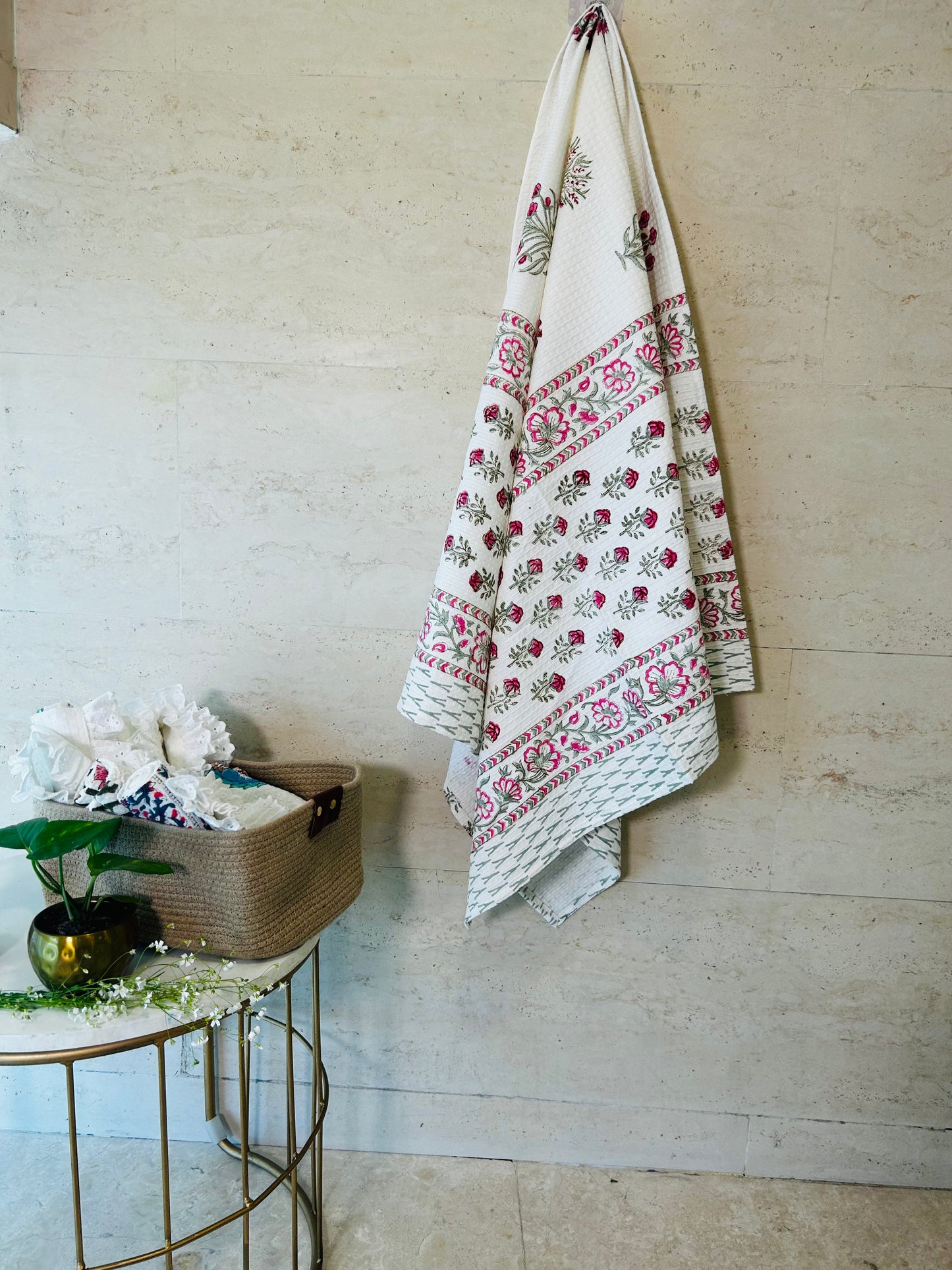 Rosey Retreat Bath Towel