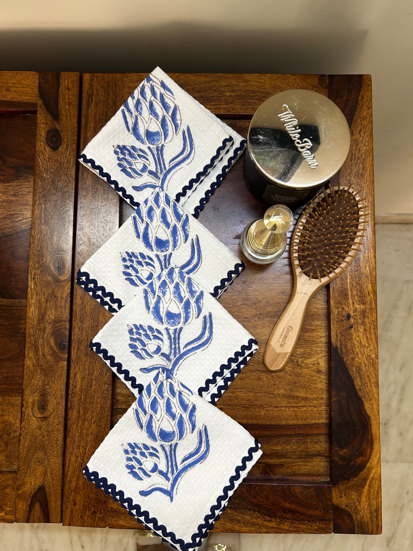 Waffle Bloom Face Napkins