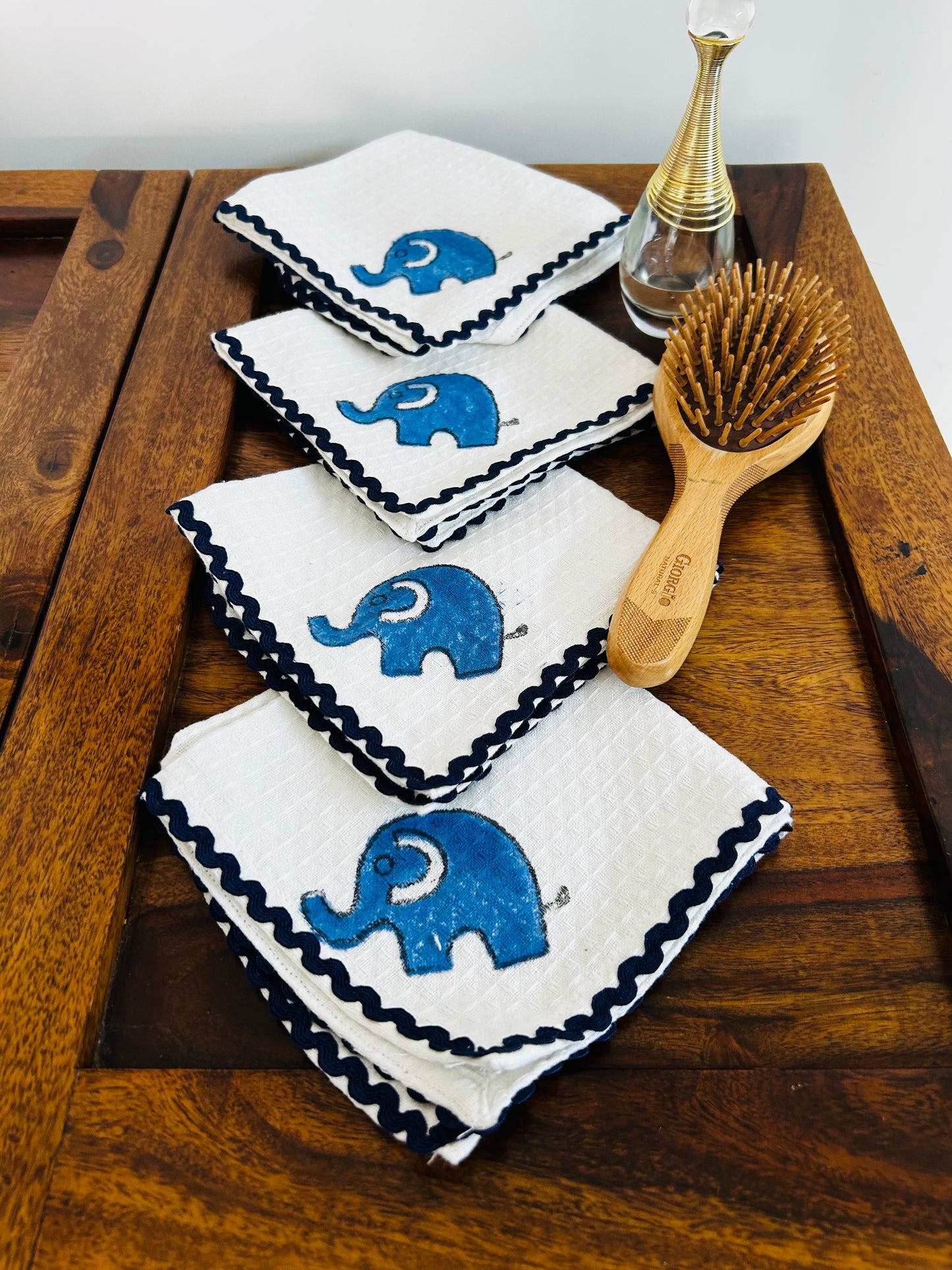 Blue Elephant Face Napkins