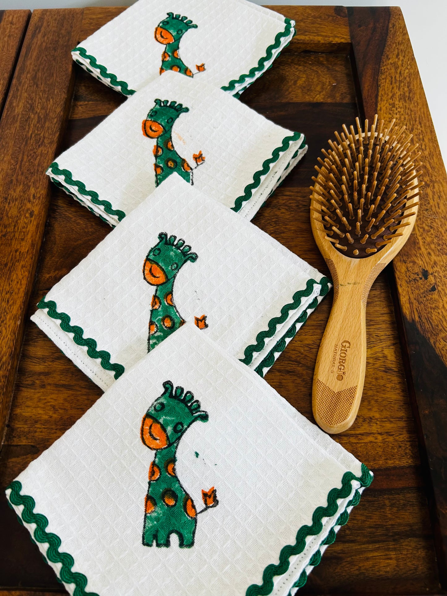 Giraffe Motif Face Napkins