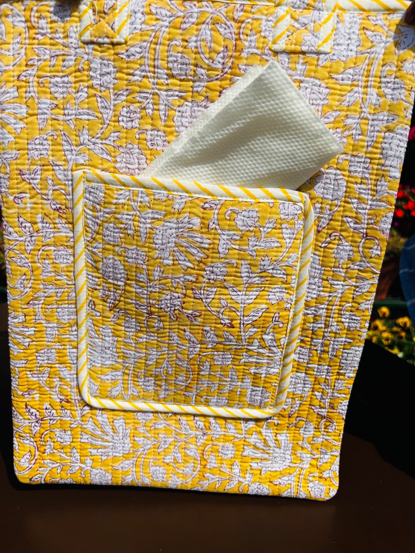 Sunflower Quilted Bag ( Carry On Bag )