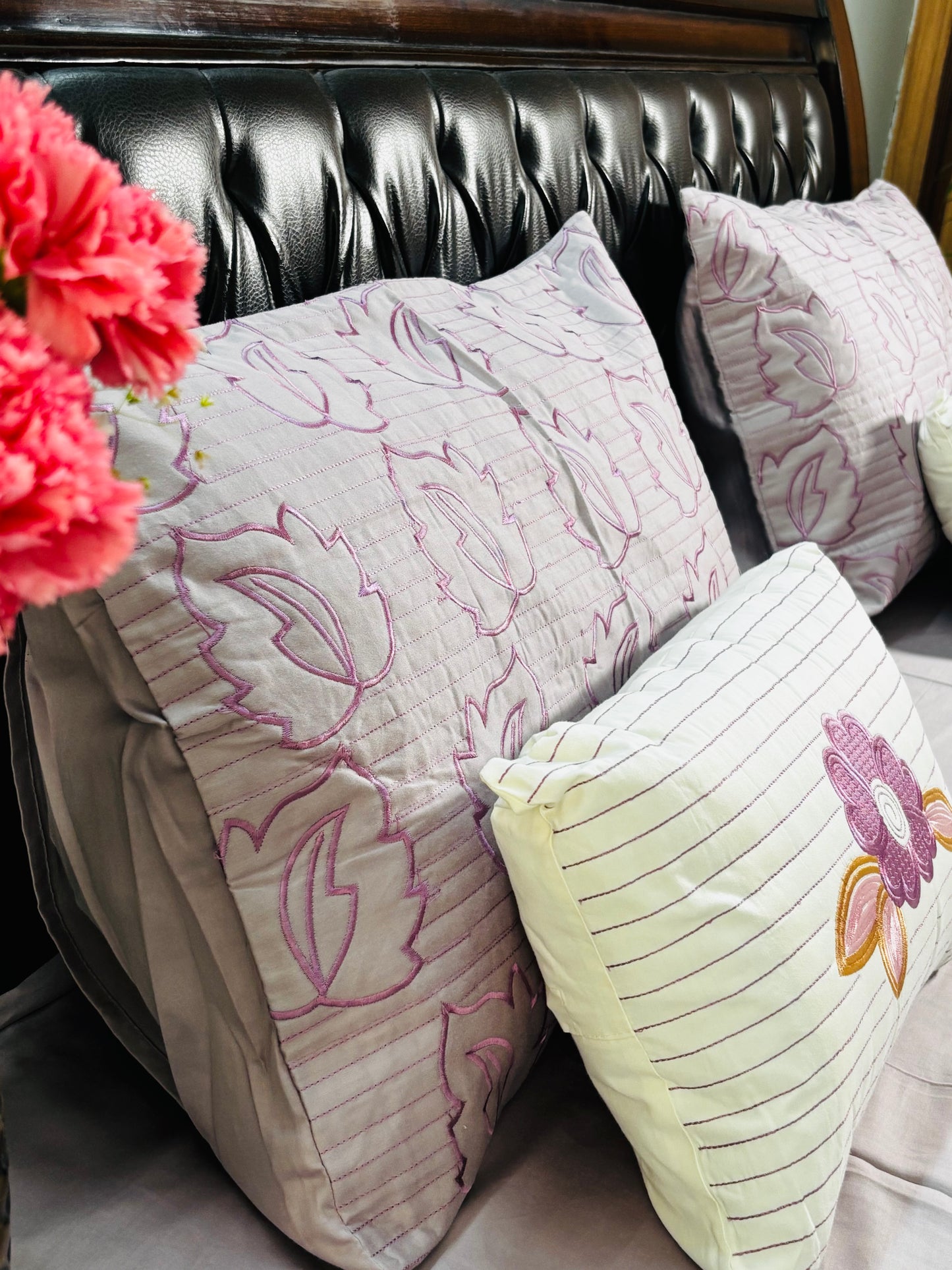 Aurora Dream Embroidery Bedsheet Set