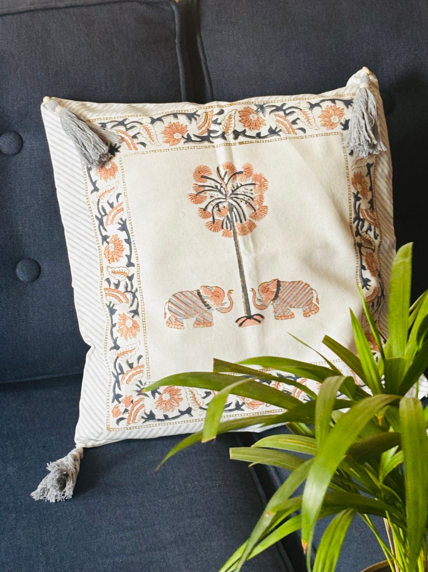 Majestic Elephant Cushion Covers (Set Of 2)