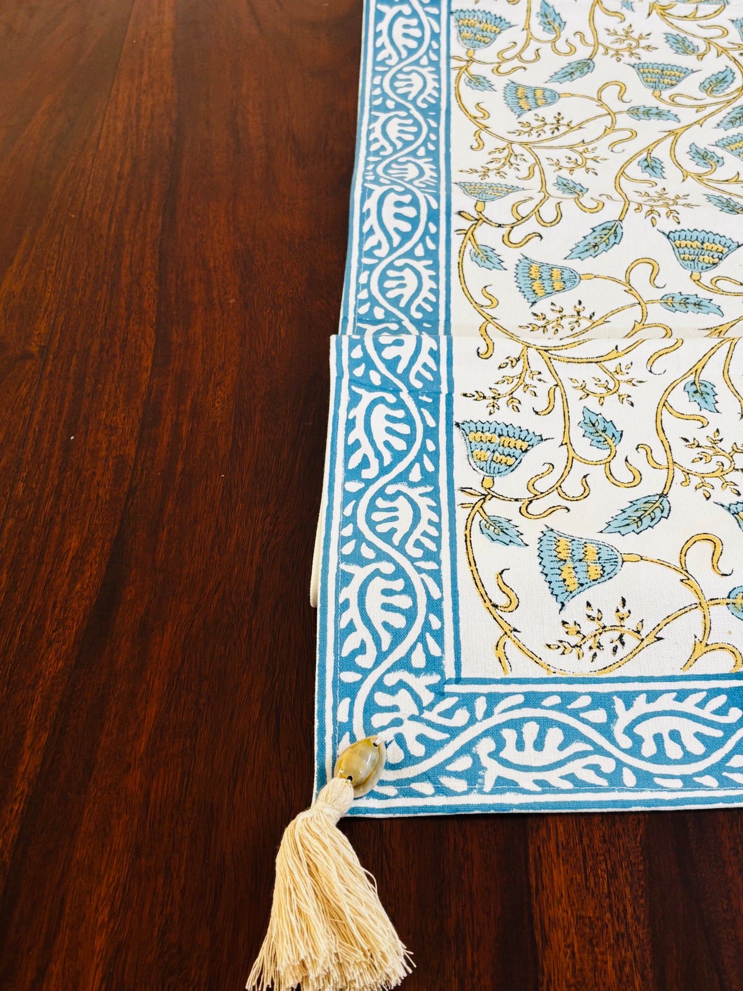 Sky Blue Serenity Table Runner