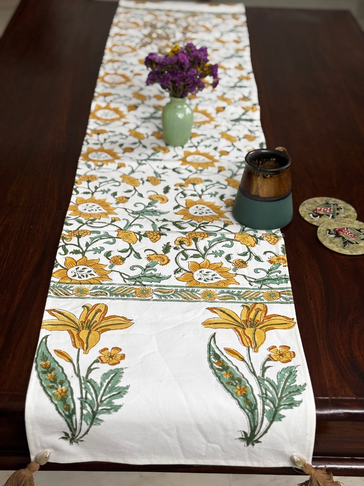 Yellow Bloom Table Runner