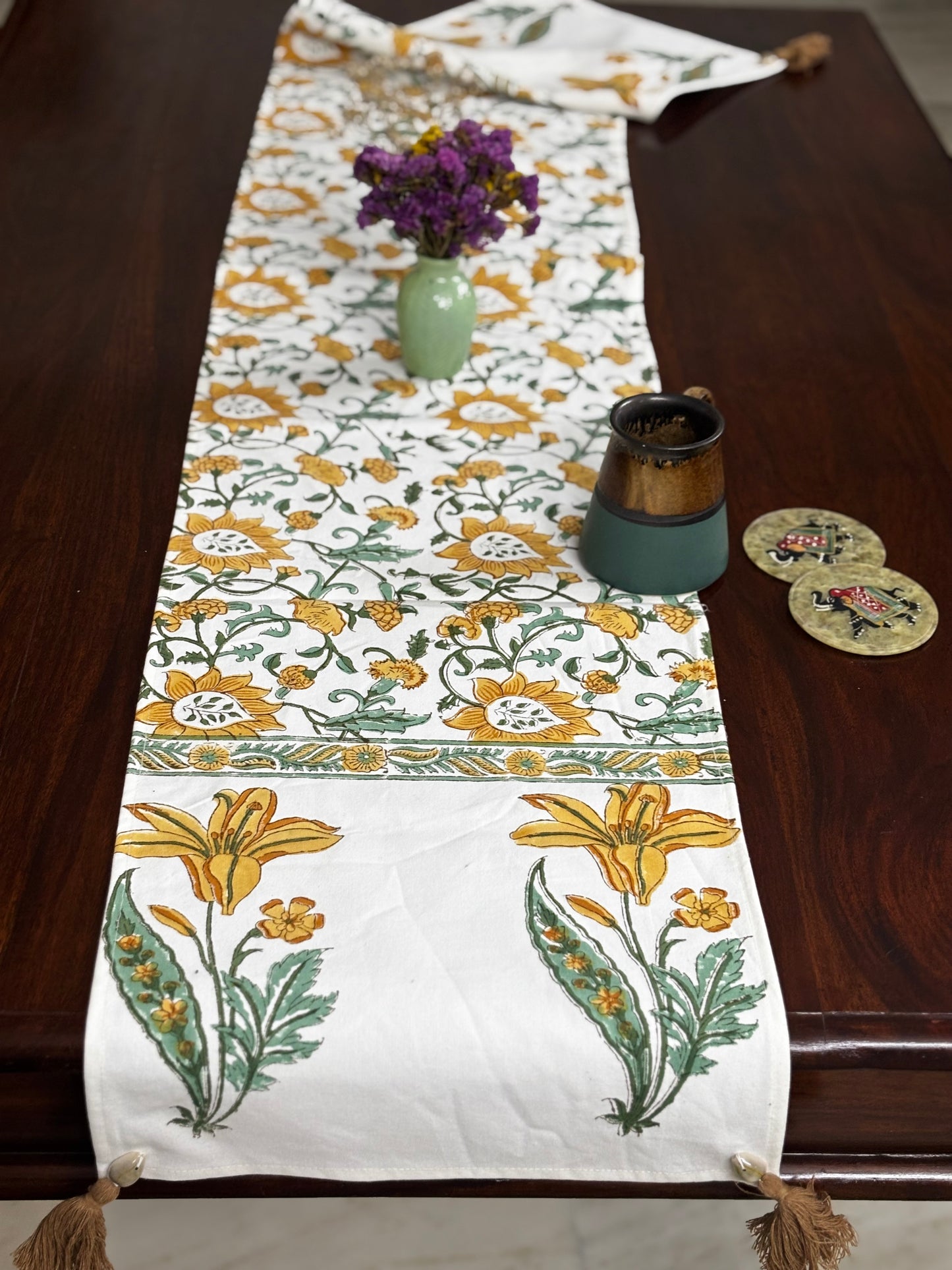 Yellow Bloom Table Runner