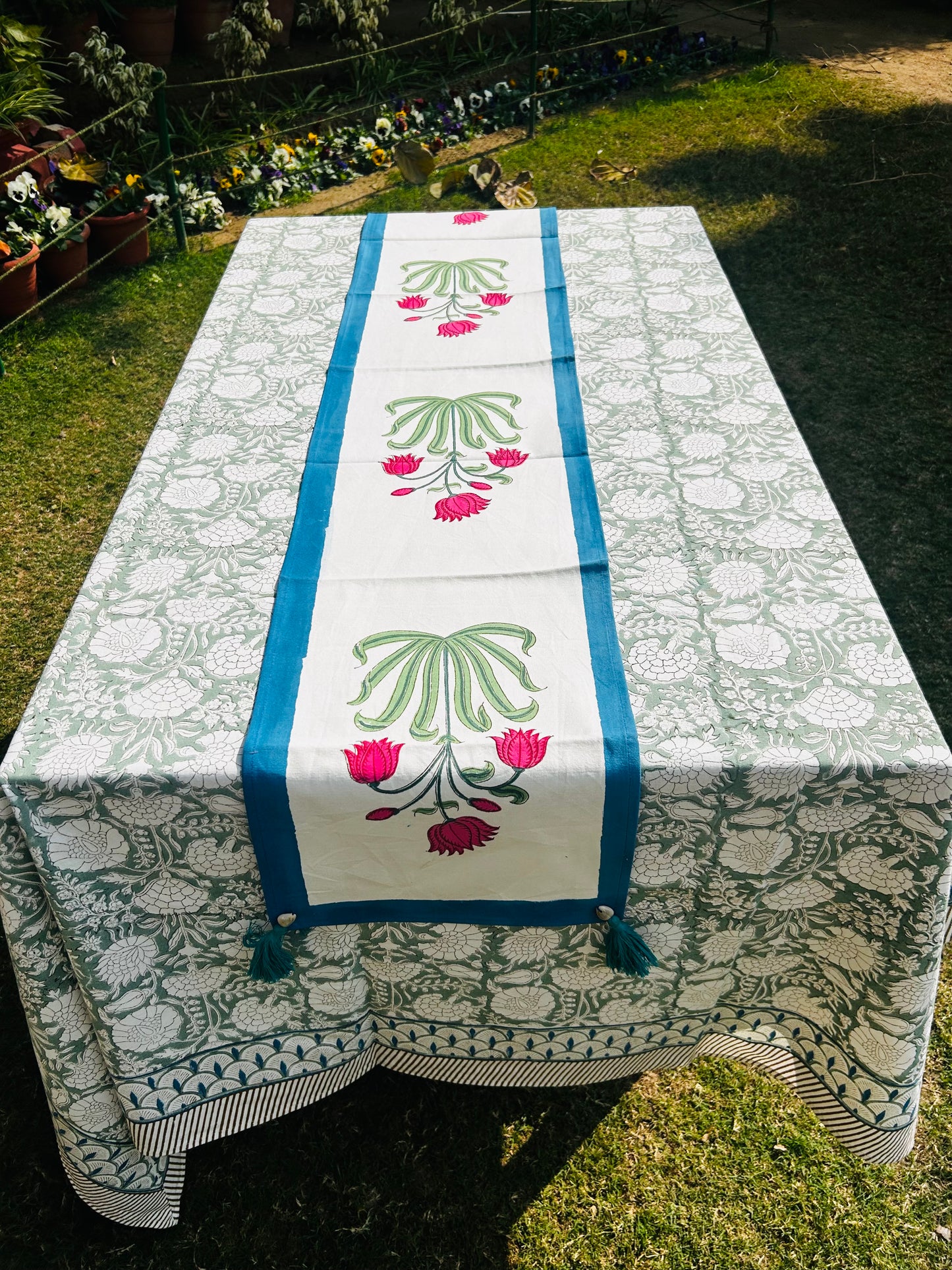 Lotus Bloom Table Runner