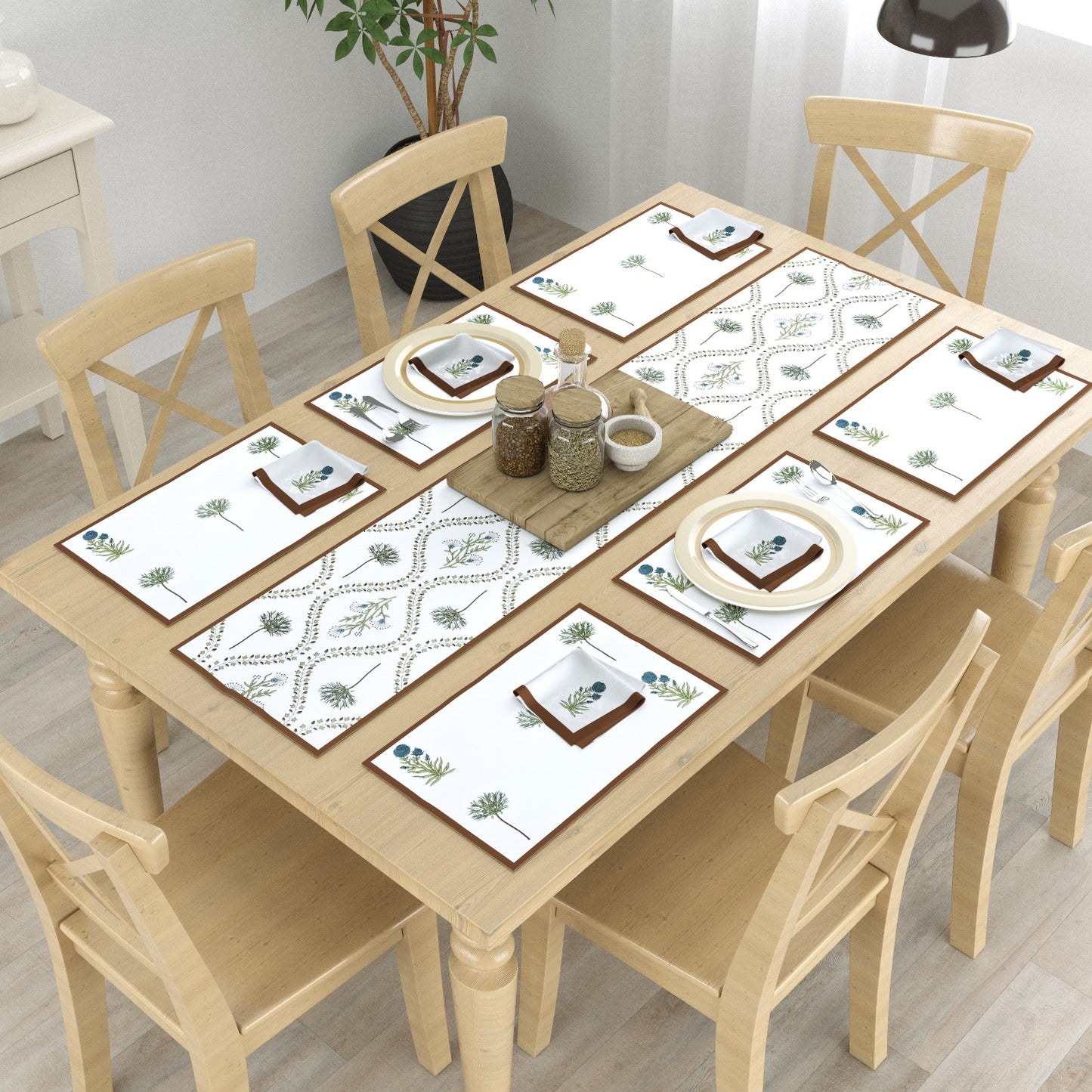 Gulzar Canvas Table Runner Set