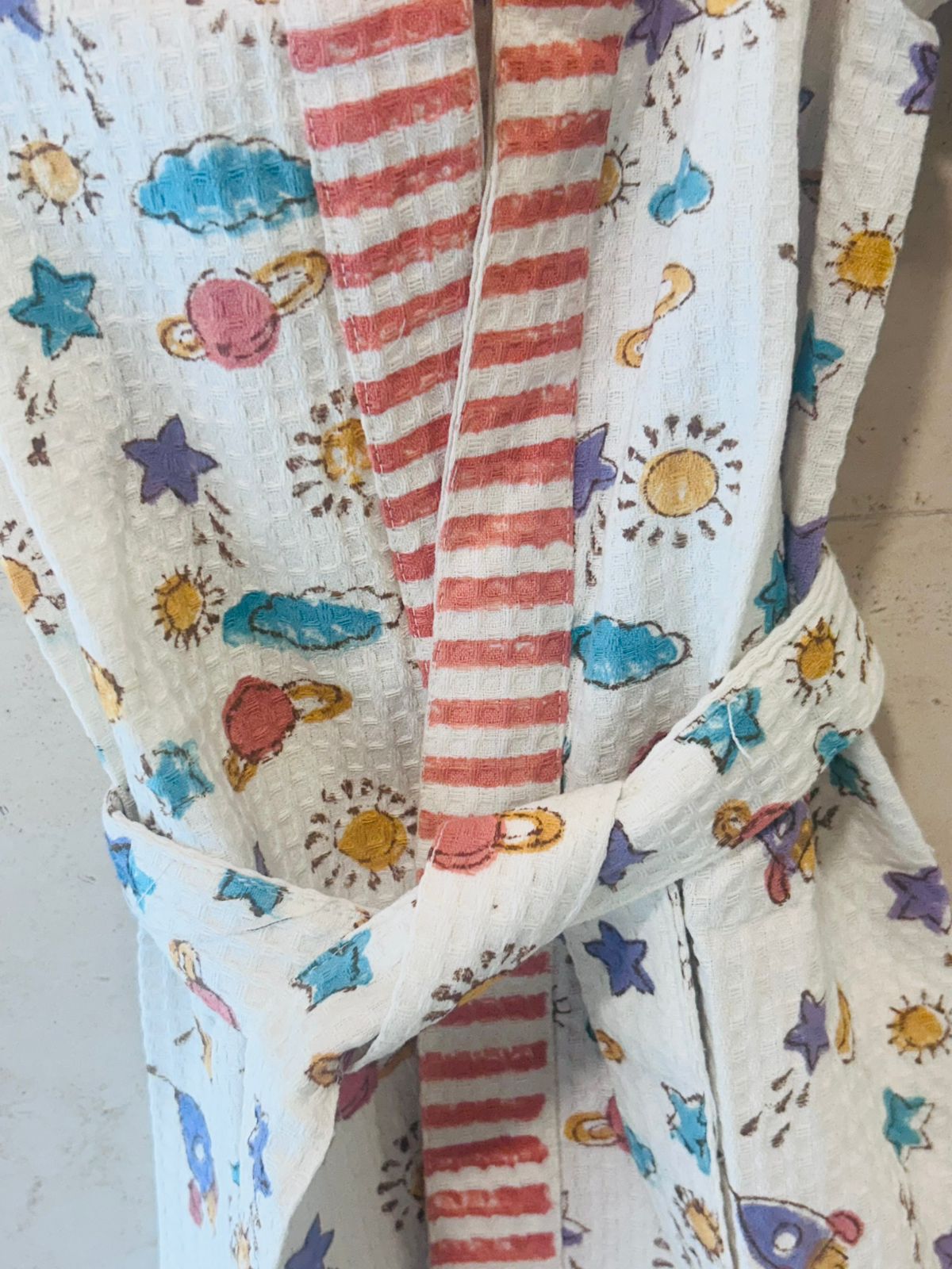Cloud & Stars Kids Bath Robe (2-4 year old)