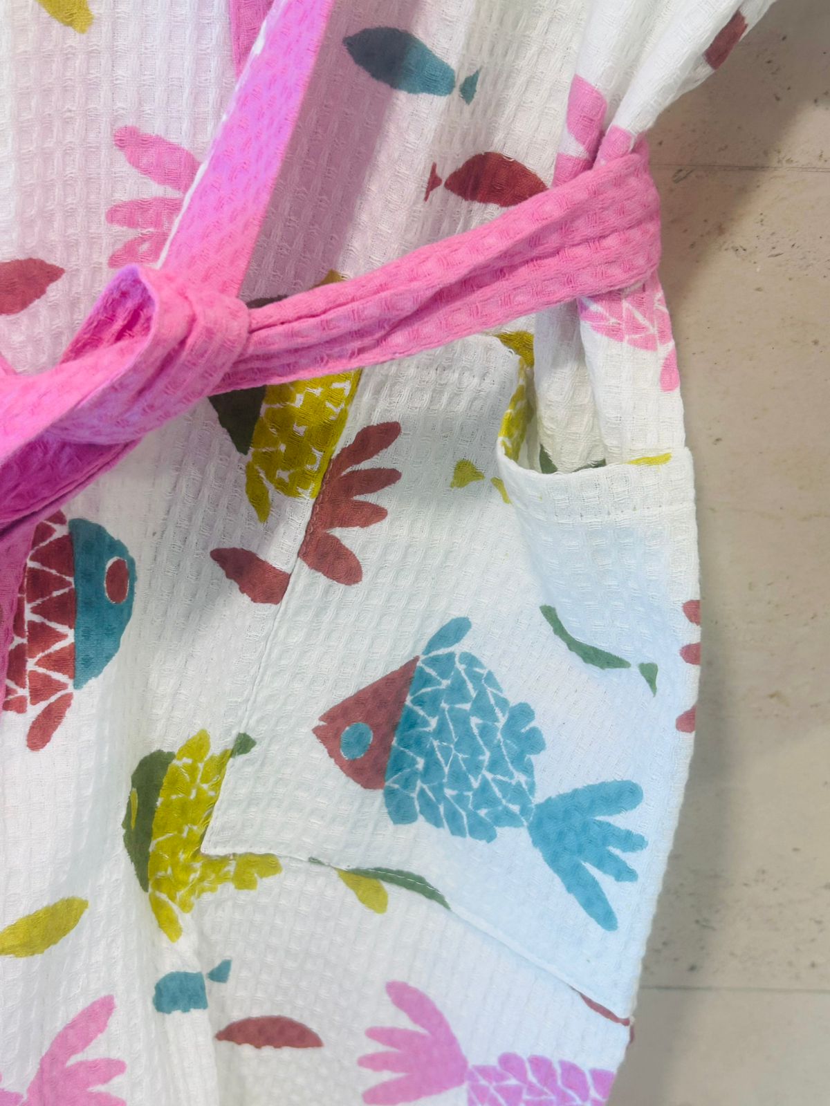 Tiny Tropical Fish Kids Bath Robe (5-8 year old)