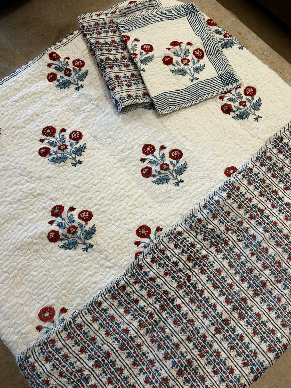 Timeless Grace Quilted Bed Cover