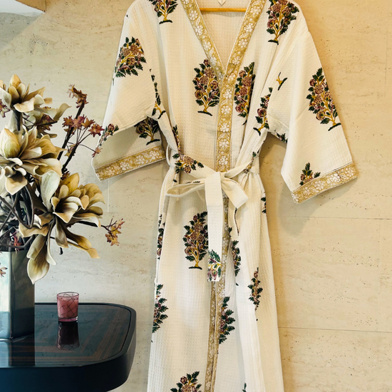 Taru waffle Bath Robe