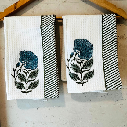 Neel Patta Waffle Towel Set