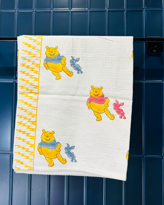 Winnie the Pooh Waffle Cotton Kids Towel
