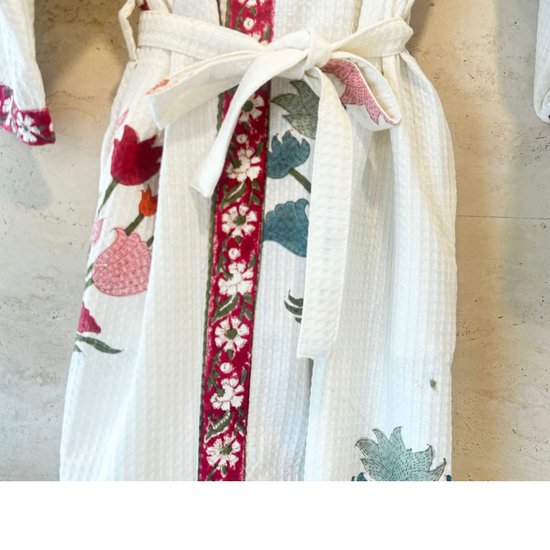 Gulshan Gulabi waffle Bath Robe