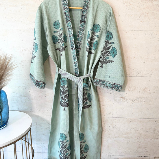 Sage Blossom bath Robe