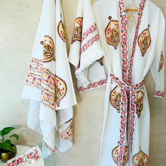Suhana waffle Bathing Set