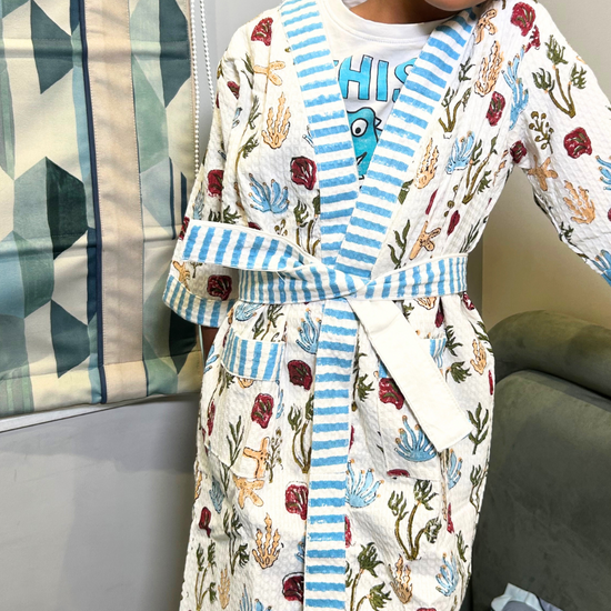 Sea Animals Kids Bathrobe