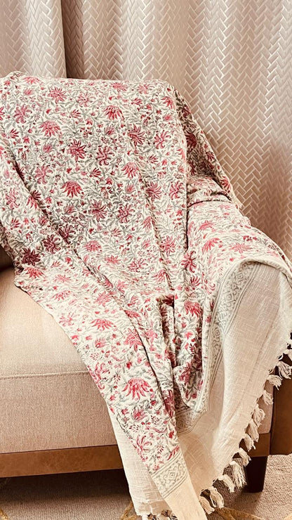 Bohemian Floral Throw