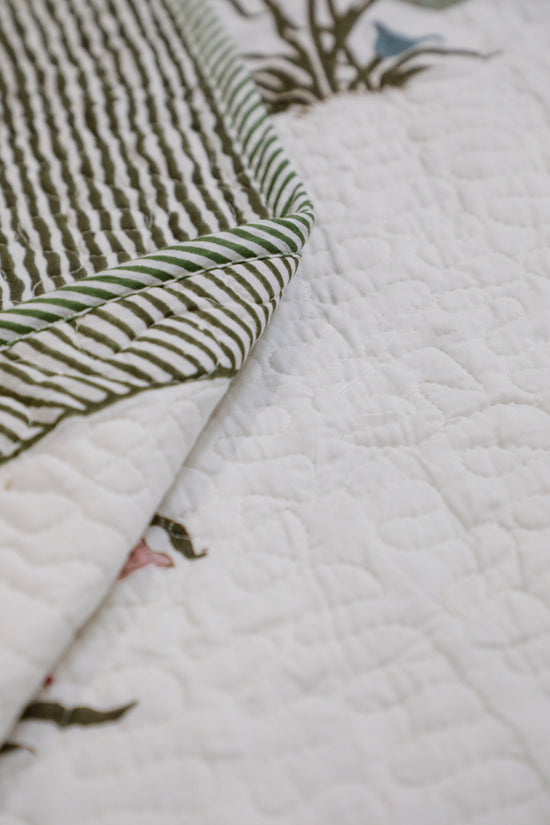 Meadow Bloom Floral Cotton Dohar (Double Bed )