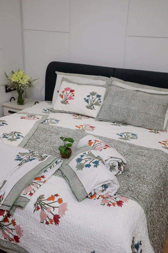 Meadow Bloom Bedding set ( Bedsheet & Single Bed Dohar )