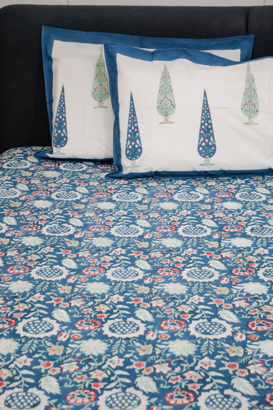 Azure Grove Bedsheet