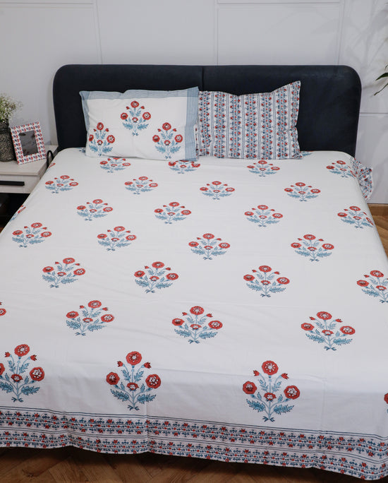 Gulmohar Bedding Set ( Bedsheet & Double Bed Dohar)