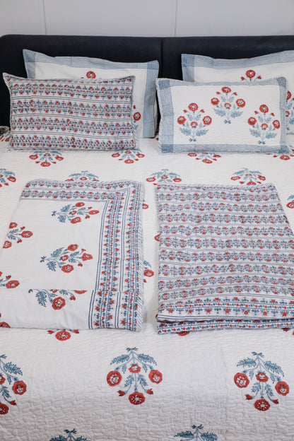 Gulmohar Bedding Set ( Bedsheet & Single Dohar )