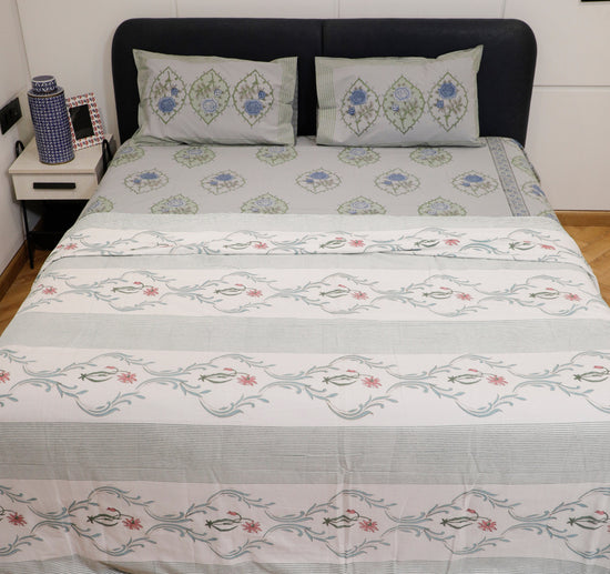 Serene Teal  Dohar (Double Bed)