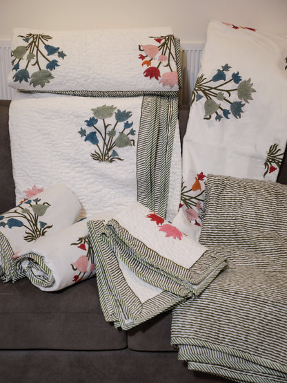 Meadow Bloom Bedding set ( Bedsheet & Double Bed Dohar )