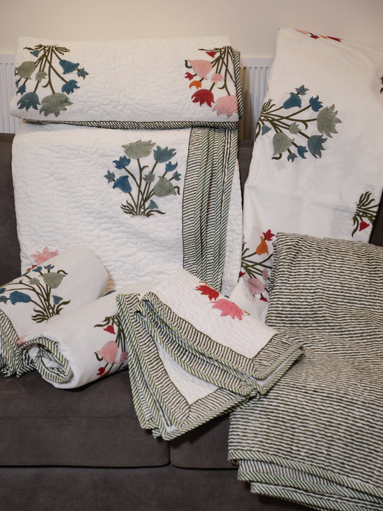 Meadow Bloom Bedding set ( Bedsheet & Single Bed Dohar )
