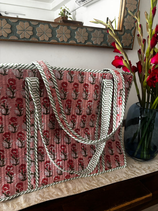 Crimson Petal Tote Bag