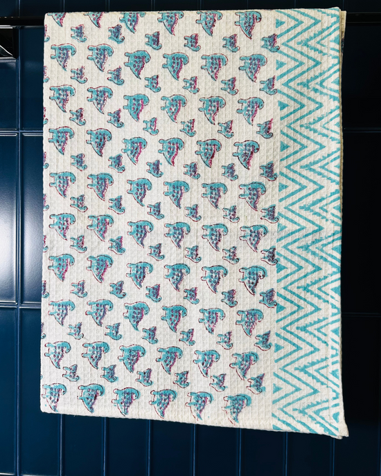 Mini Dragons Waffle Cotton Kids Towel