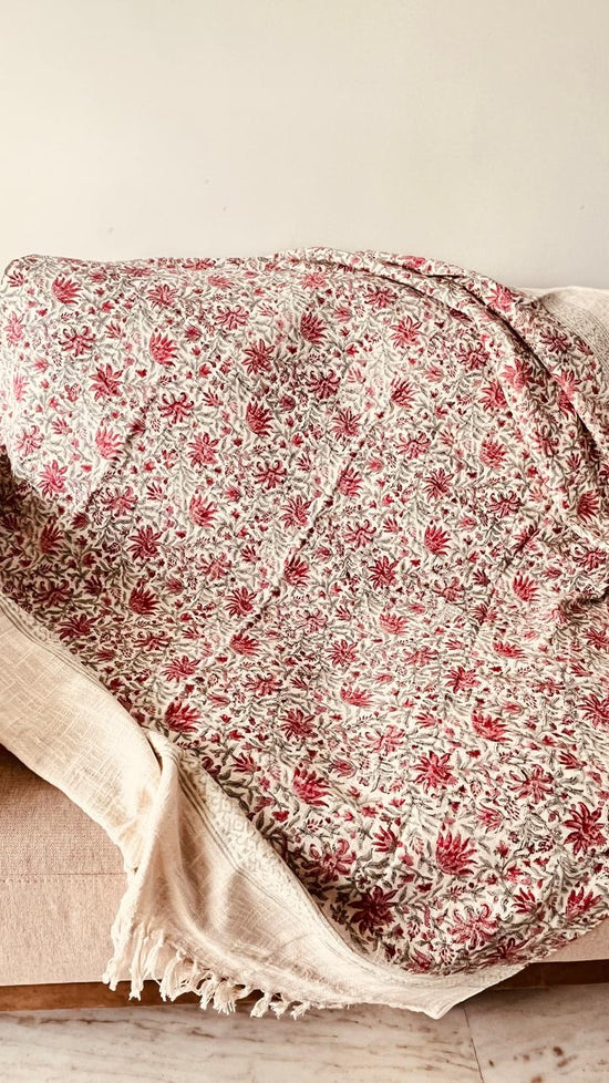 Bohemian Floral Throw