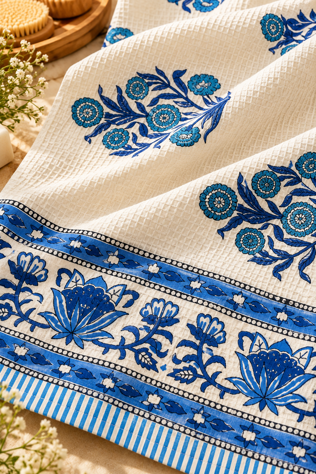 Neelkanth Royale Waffle Cotton Bath Towel