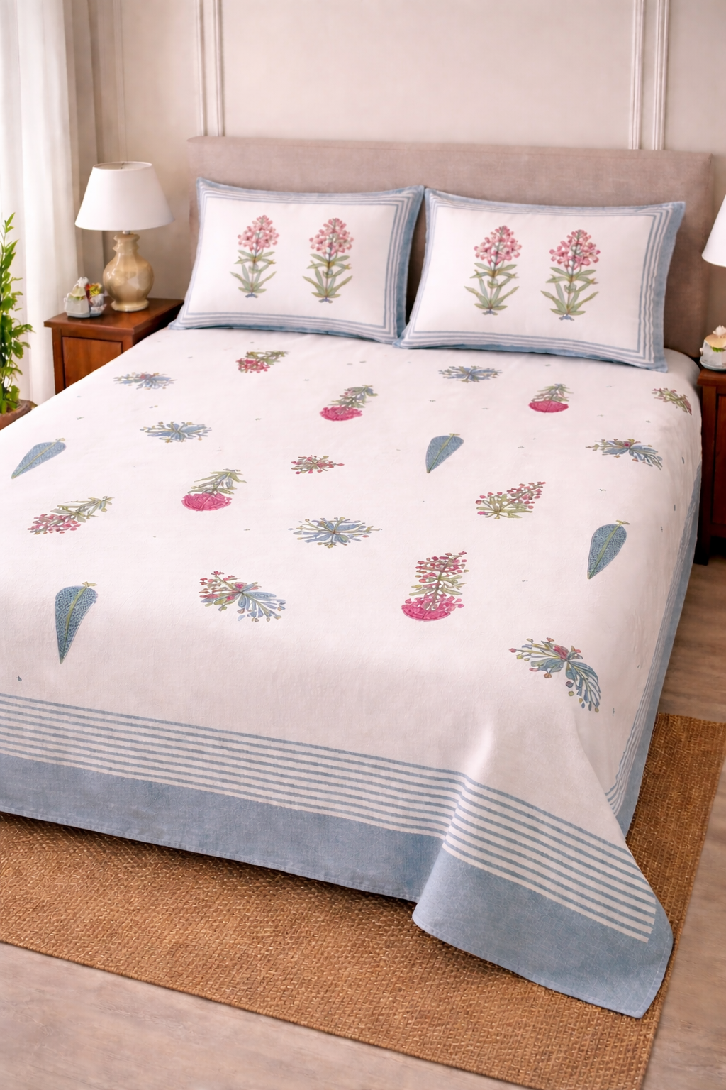 Neel Pankhudi Cotton Bedsheet