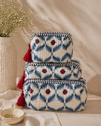 Boho velvet Travel Pouches