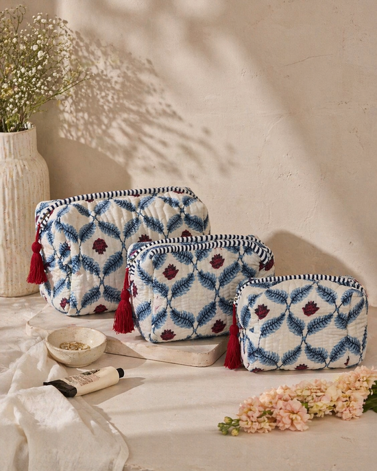 Boho velvet Travel Pouches