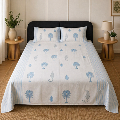 Nature Inspired Bedsheet Super king Size