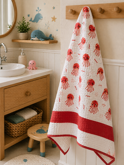 Little Jellyfish Kids Bath Towel